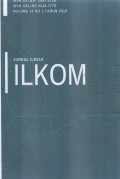 Jurnal Ilmiah Ilkom Volume 10 No 1 Tahun 2018