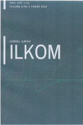 Jurnal Ilmiah Ilkom Volume 8 No 2 Tahun 2016