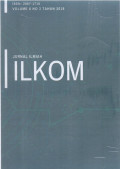 Jurnal Ilmiah Ilkom Volume 8 No 3 Tahun 2016