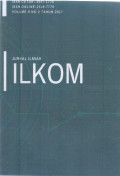 Jurnal Ilmiah Ilkom Volume 9 No 2 Tahun 2017