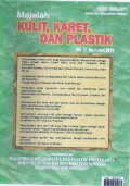 Majalah Kulit, Karet, dan Plastik Vol. 31 No. 1 Juni 2015