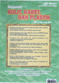 Majalah Kulit, Karet, dan Plastik Vol. 32 No. 1 Juni 2016
