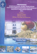 Prosiding Seminar Nasional Hasil-hasil Penelitian dan Pengabdian Kepada Masyarakat Institut Pertanian Bogor 2014