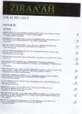 Ziraa'ah : Majalah Ilmiah Pertanian Vol. 2 No. 1 (2017)