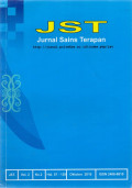 Jurnal Sains Terapan Vol. 2 No. 2 Oktober 2016
