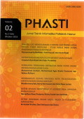 Phasti Jurnal Teknik Informatika Politeknik Hasnur Vol. 02 No. 2 Edisi Oktober 2016